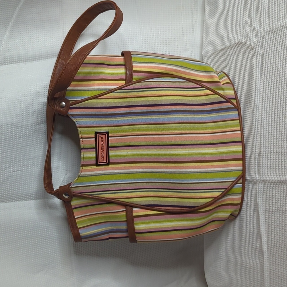 Longaberger Stripped Shoulder Bag